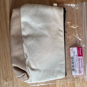 NIB Thirty-One Mini Zipper Pouch, Natural